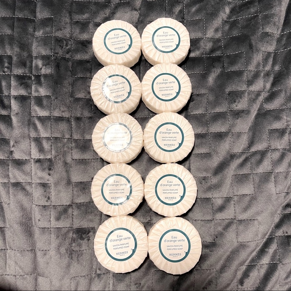 COPY - Set of 10 Hermes Eau d'orange verte soaps